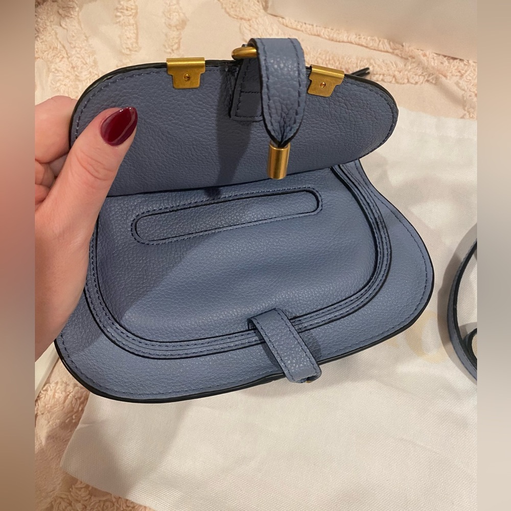 Chloé Marcie Mini in Light Blue - Picture 9 of 16